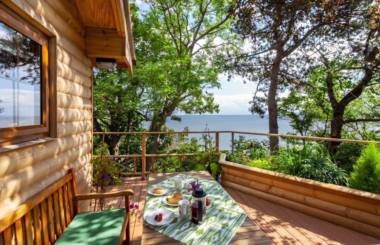Porthole Log Cabin Майнхед Экстерьер фото
